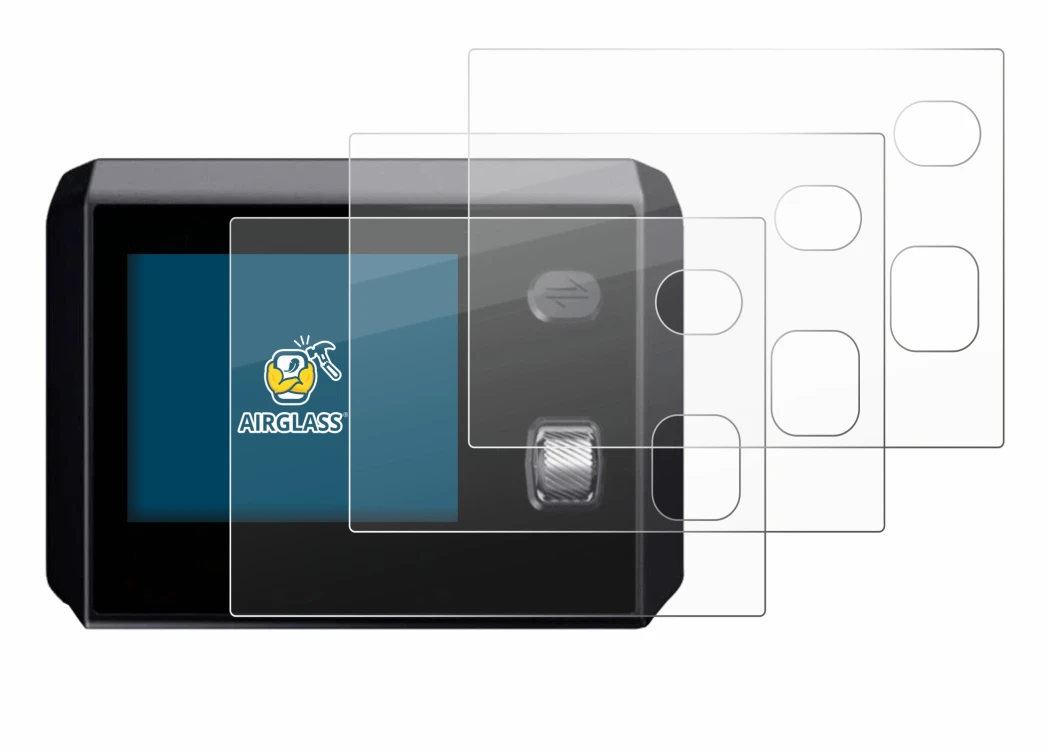 Abbildung des Geräts SkyRC MC5000 mit einer Vielzahl des Displayschutzes.