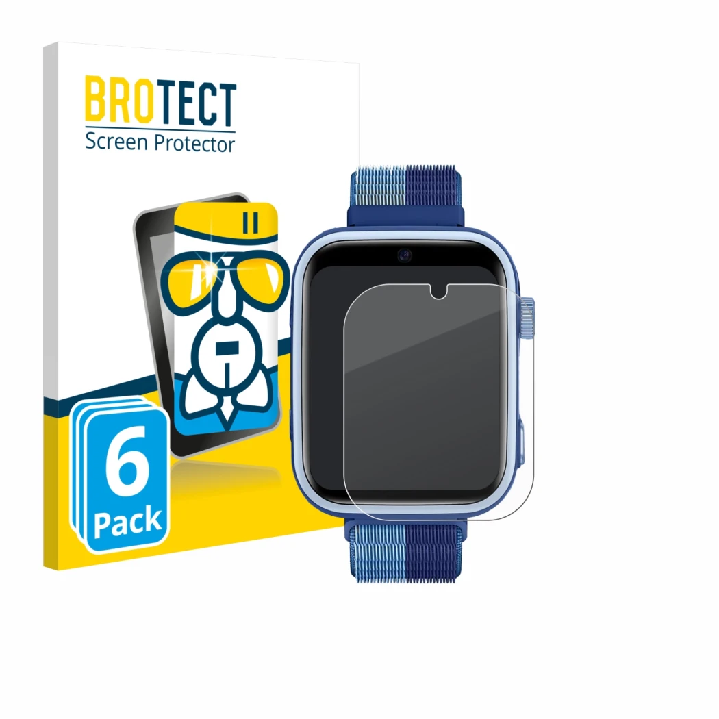 Vorderseite einer Produktverpackung mit dem Markenlogo BROTECT. Daneben ist das Gerät Oliimptek T45 mit dem zugehörigen Displa