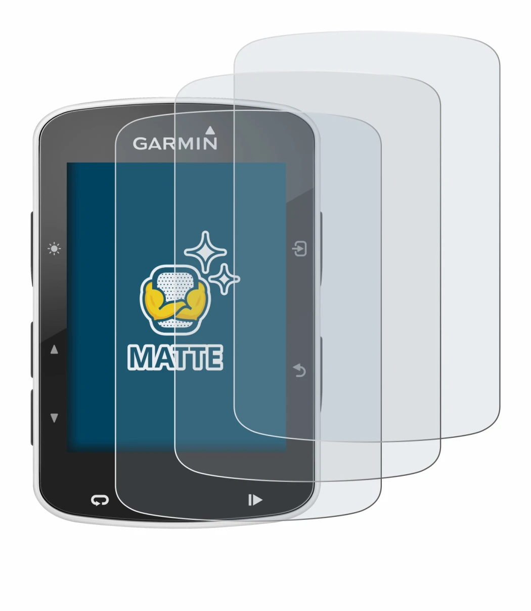 Abbildung des Geräts Garmin Edge 820 mit einer Vielzahl des Displayschutzes.