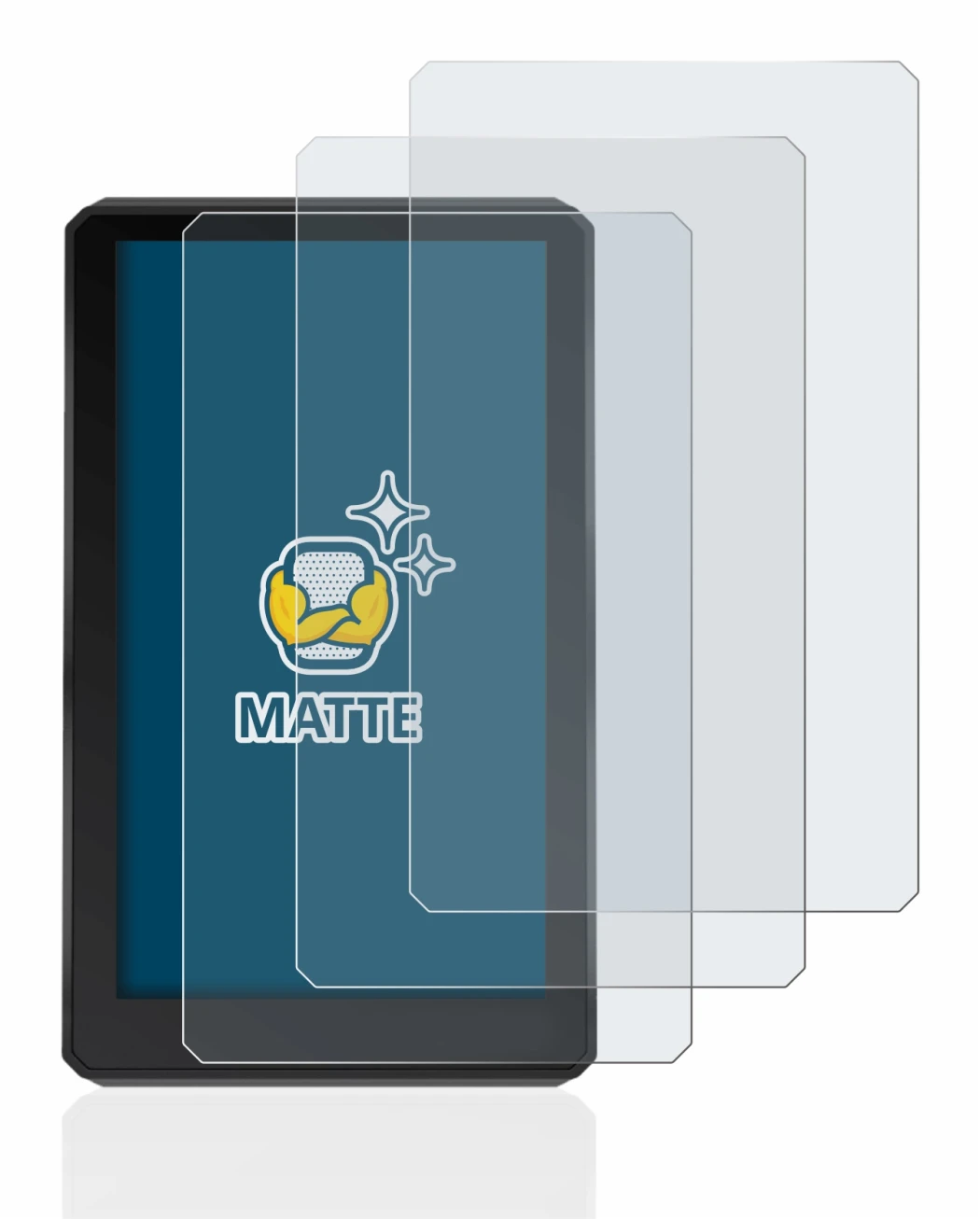 Abbildung des Geräts Garmin zumo XT mit einer Vielzahl des Displayschutzes.