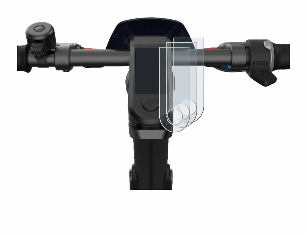 Abbildung des Geräts NIU KQi3 Pro mit einer Vielzahl des Displayschutzes.