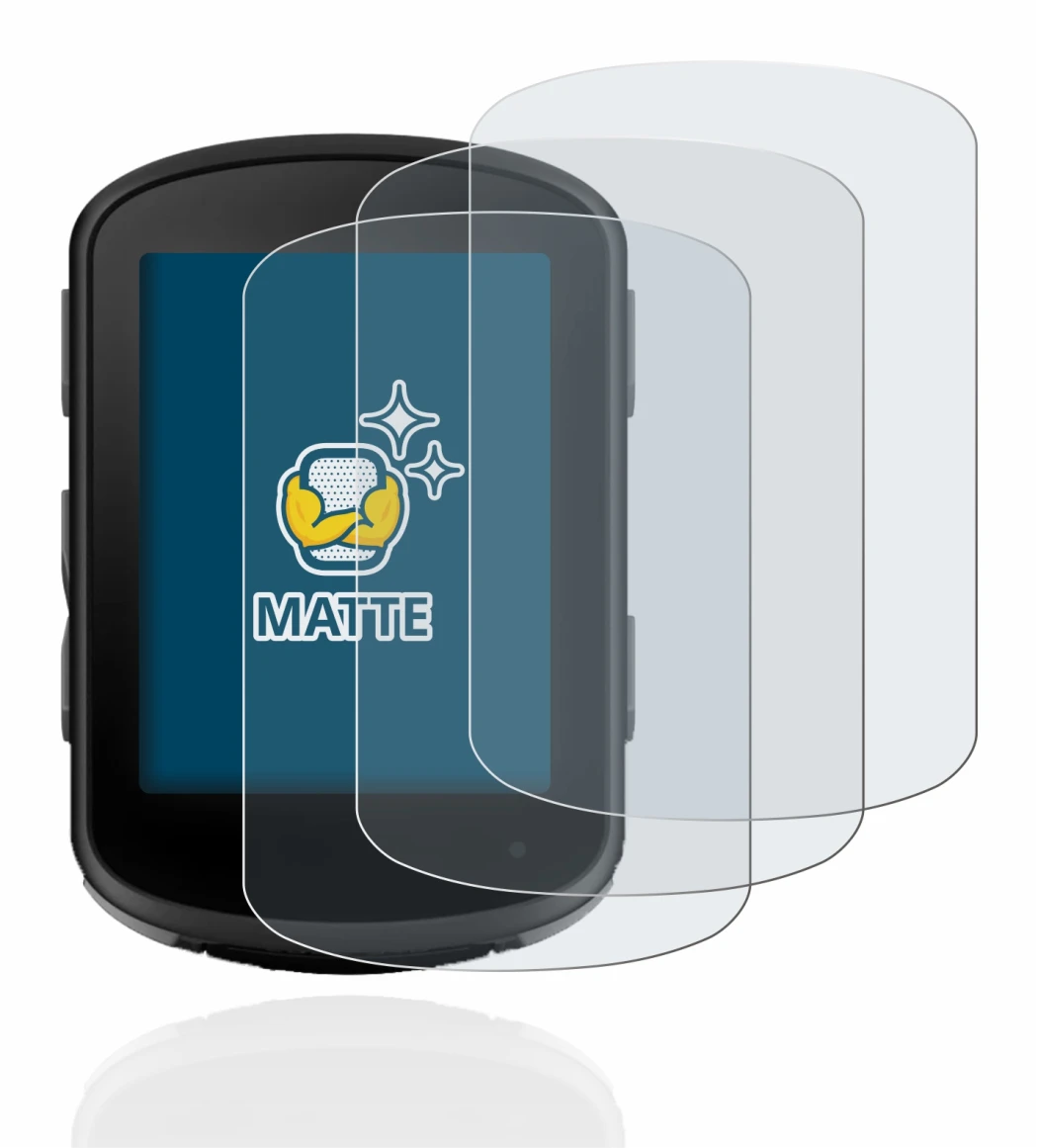 Abbildung des Geräts Garmin Edge 540 mit einer Vielzahl des Displayschutzes.