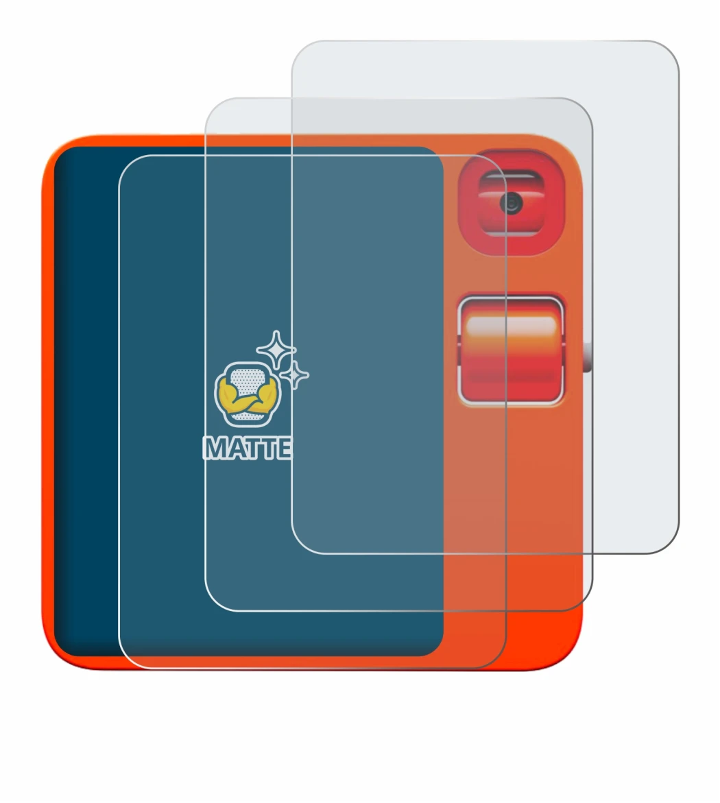 Abbildung des Geräts rabbit r1 mit einer Vielzahl des Displayschutzes.