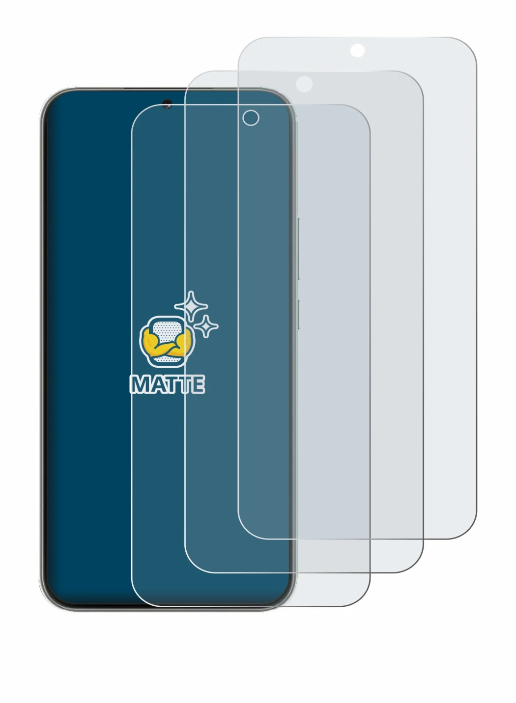 Abbildung des Geräts Huawei Nova 13 mit einer Vielzahl des Displayschutzes.