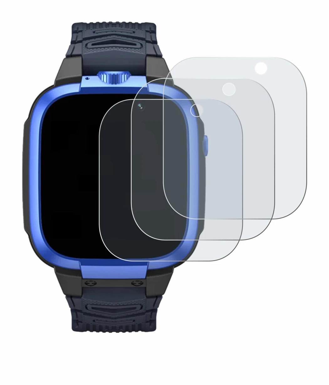 Abbildung des Geräts Xiaomi Mibro Kids Z3 mit einer Vielzahl des Displayschutzes.