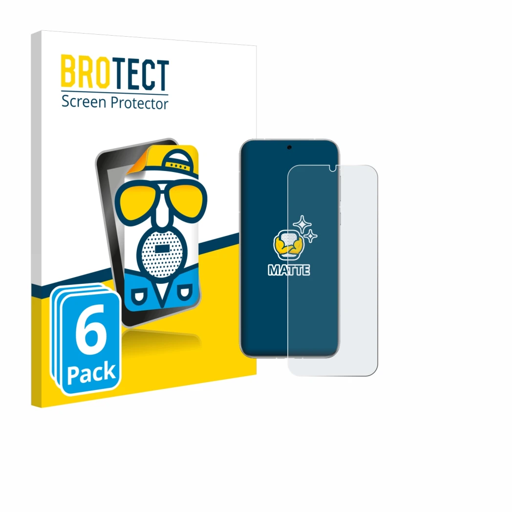 Vorderseite einer Produktverpackung mit dem Markenlogo BROTECT. Daneben ist das Gerät Huawei Pura 80 Ultra mit dem zugehörigen