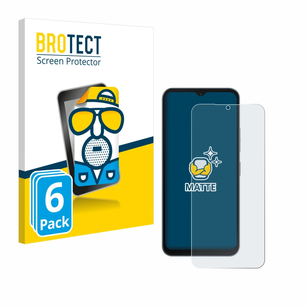 Vorderseite einer Produktverpackung mit dem Markenlogo BROTECT. Daneben ist das Gerät Telekom T Phone 3 mit dem zugehörigen Di