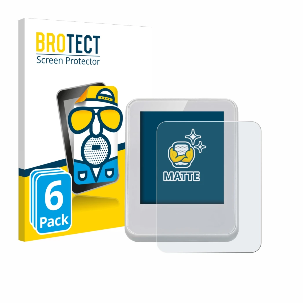 Vorderseite einer Produktverpackung mit dem Markenlogo BROTECT. Daneben ist das Gerät Bresser ClimaTemp Digitales Raumthermome