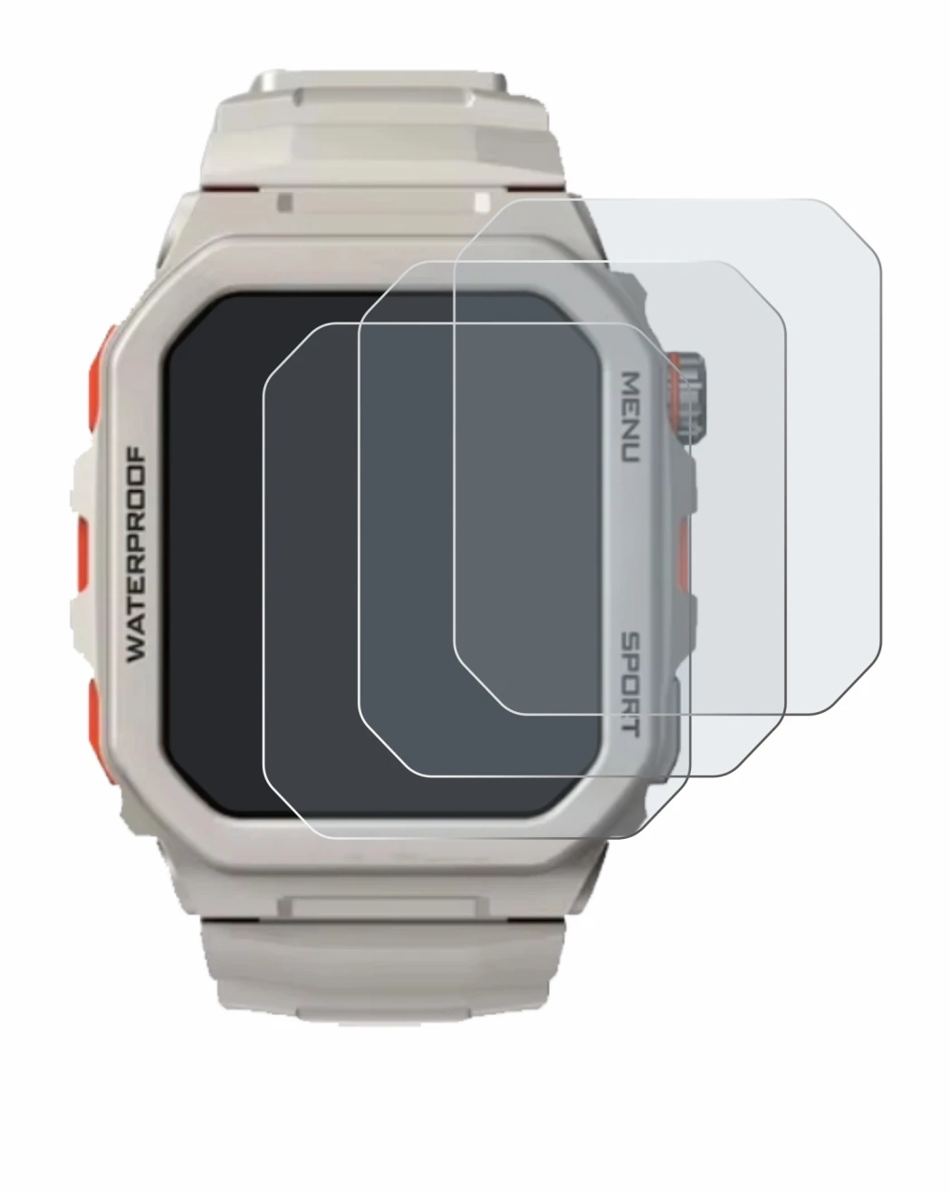 Abbildung des Geräts Rogbid Tank G2 mit einer Vielzahl des Displayschutzes.