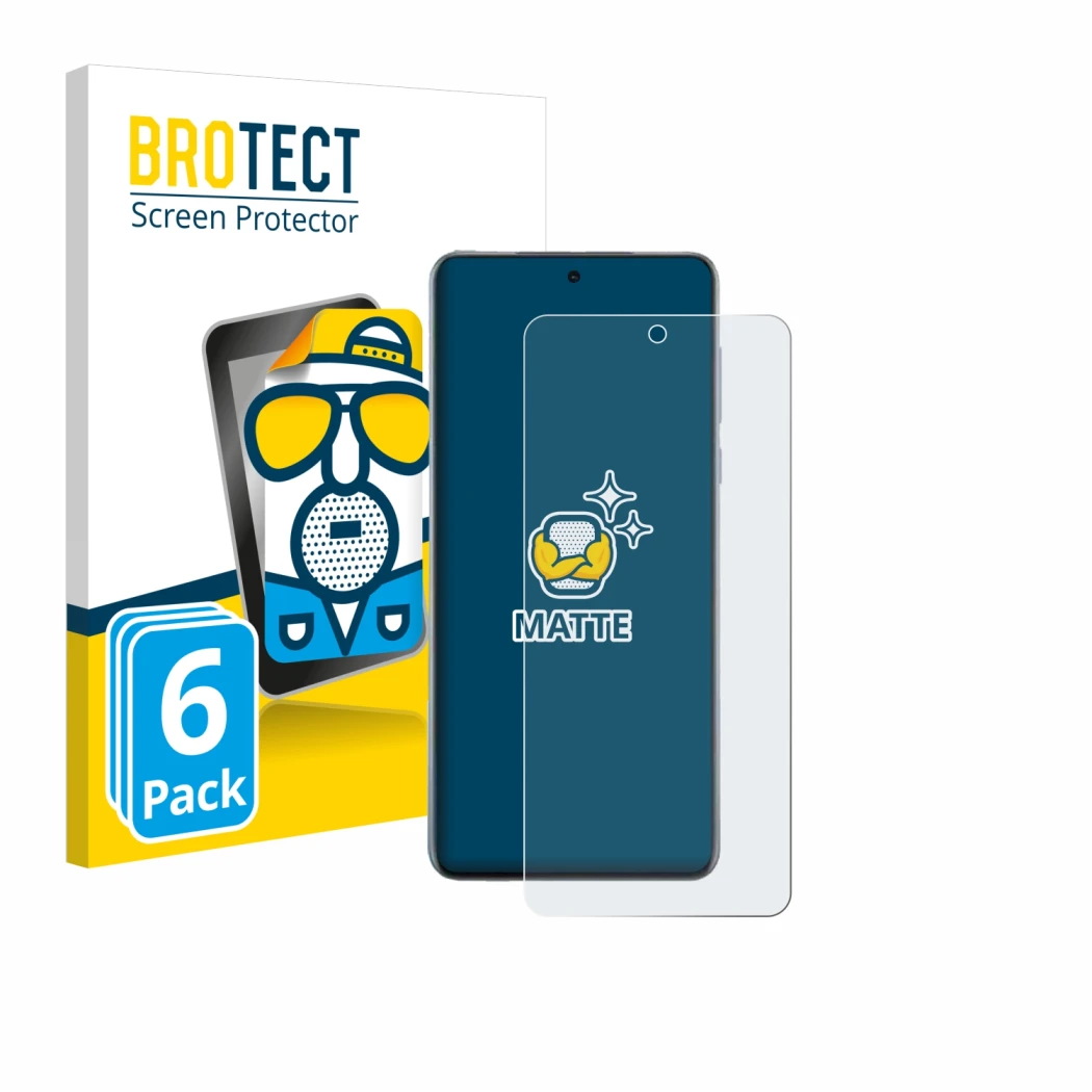 Vorderseite einer Produktverpackung mit dem Markenlogo BROTECT. Daneben ist das Gerät Oppo Find X8s+ mit dem zugehörigen Displ