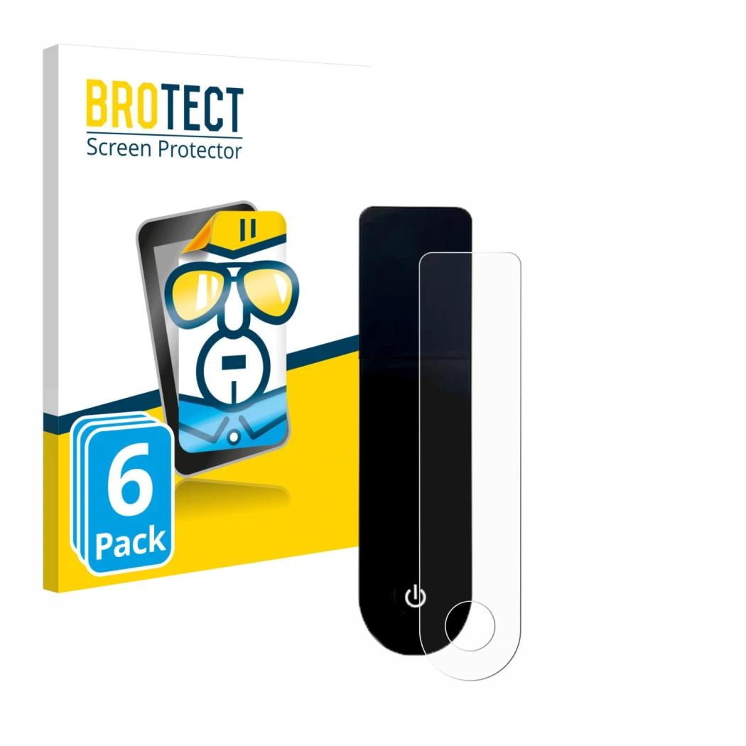 Vorderseite einer Produktverpackung mit dem Markenlogo BROTECT. Daneben ist das Gerät Xiaomi Mi 3 E-Scooter mit dem zugehörige