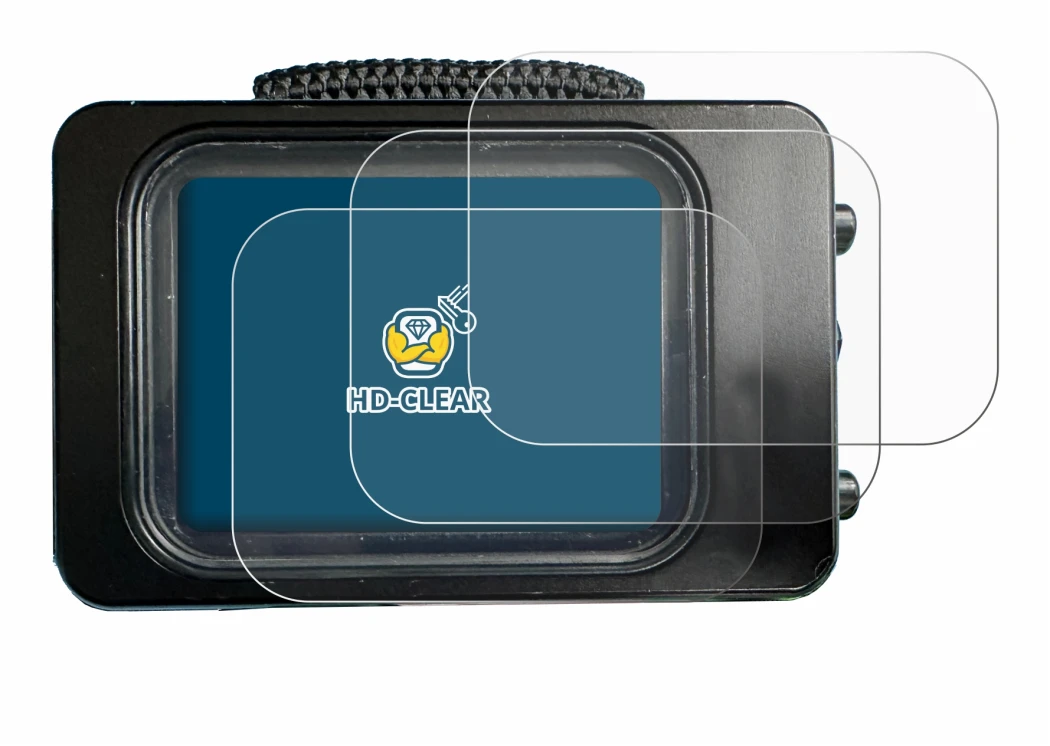 Abbildung des Geräts Divesoft Freedom dive computer mit einer Vielzahl des Displayschutzes.