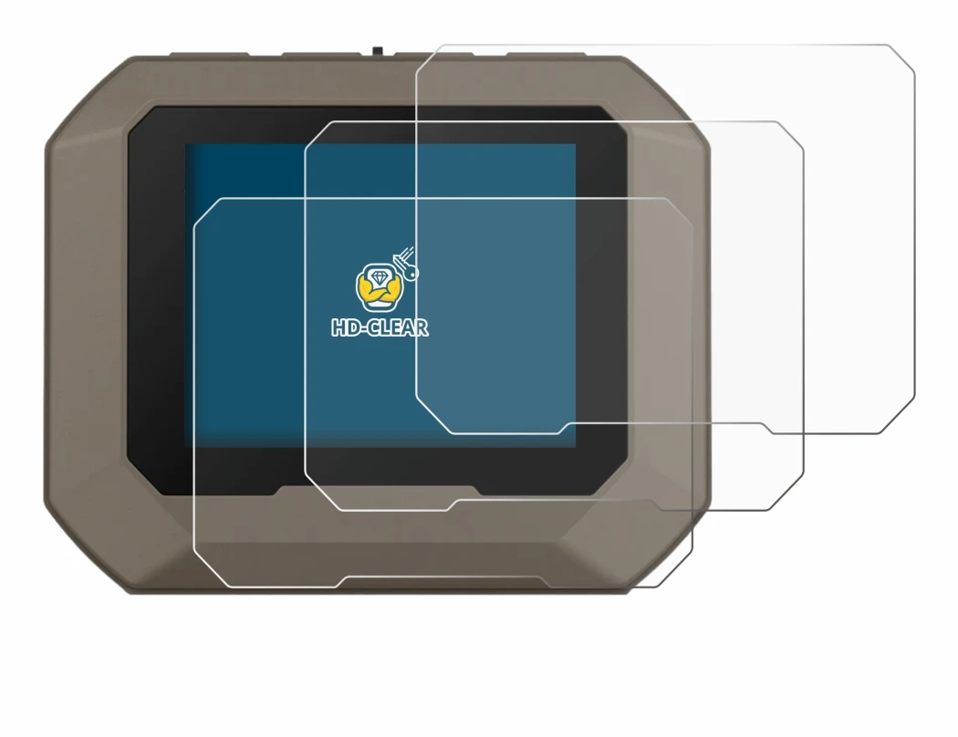 Abbildung des Geräts Garmin Xero C1 Pro mit einer Vielzahl des Displayschutzes.