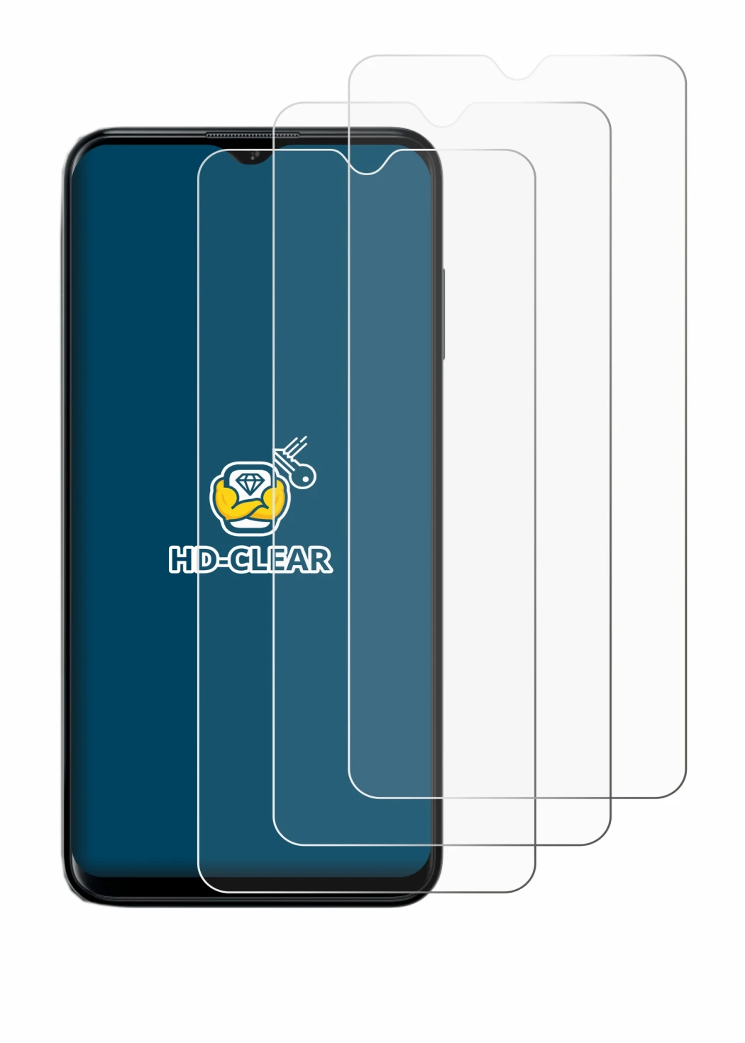 Abbildung des Geräts Nokia G60 5G mit einer Vielzahl des Displayschutzes.