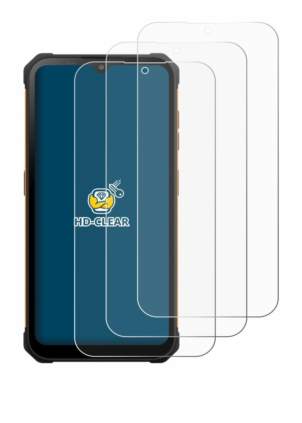 Abbildung des Geräts Hammer Iron Va mit einer Vielzahl des Displayschutzes.