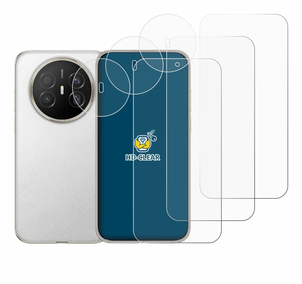 Abbildung des Geräts Huawei Mate 70 Air (Display+Kamera) mit einer Vielzahl des Displayschutzes.