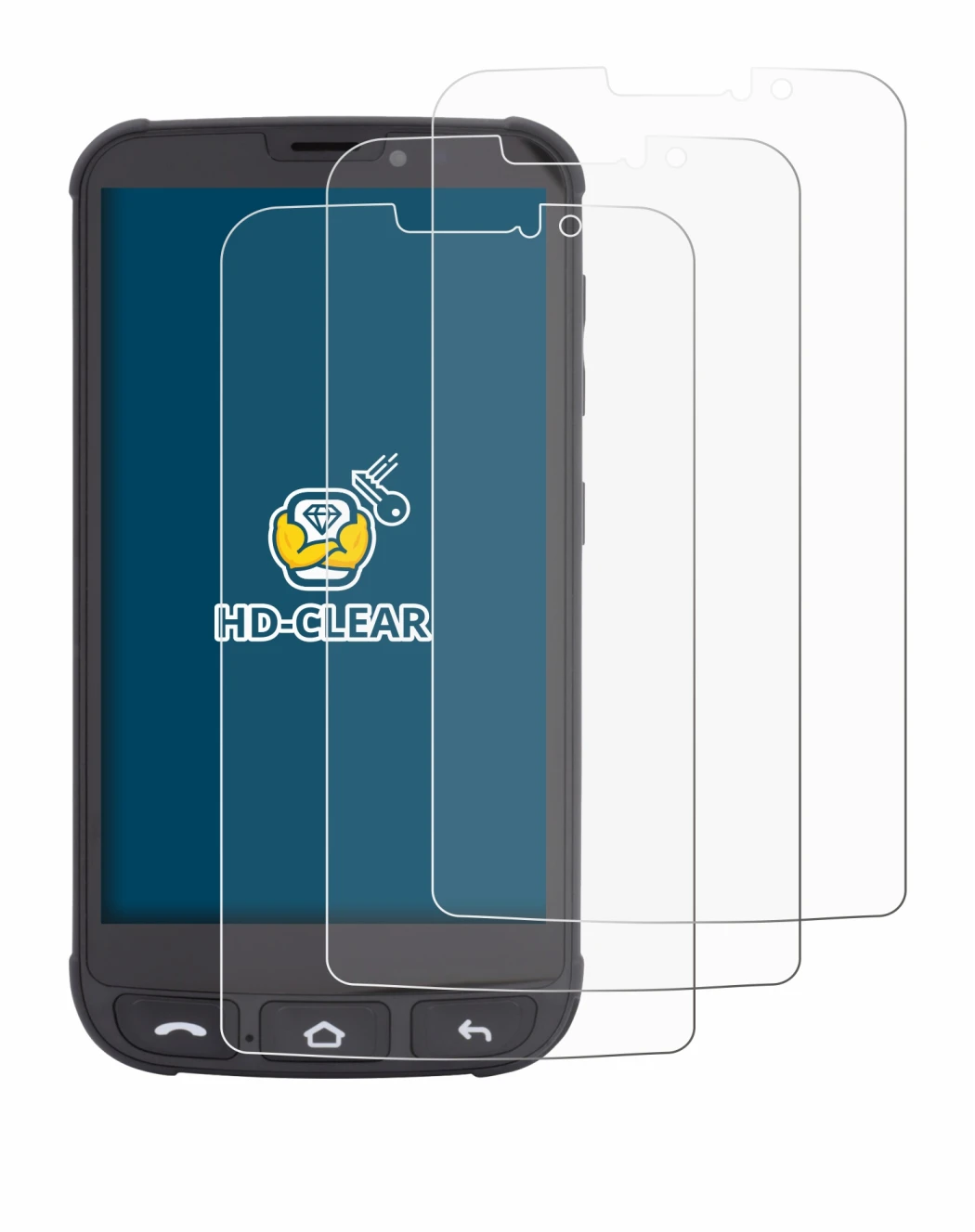 Abbildung des Geräts Olympia Neo Mini mit einer Vielzahl des Displayschutzes.