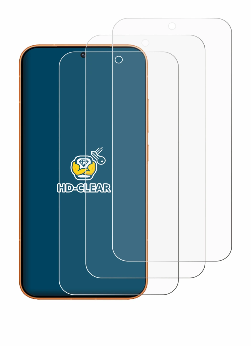 Abbildung des Geräts Honor Magic 8 Pro Lite mit einer Vielzahl des Displayschutzes.