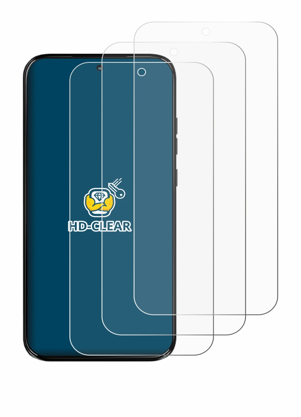 Abbildung des Geräts Motorola Moto G67 mit einer Vielzahl des Displayschutzes.