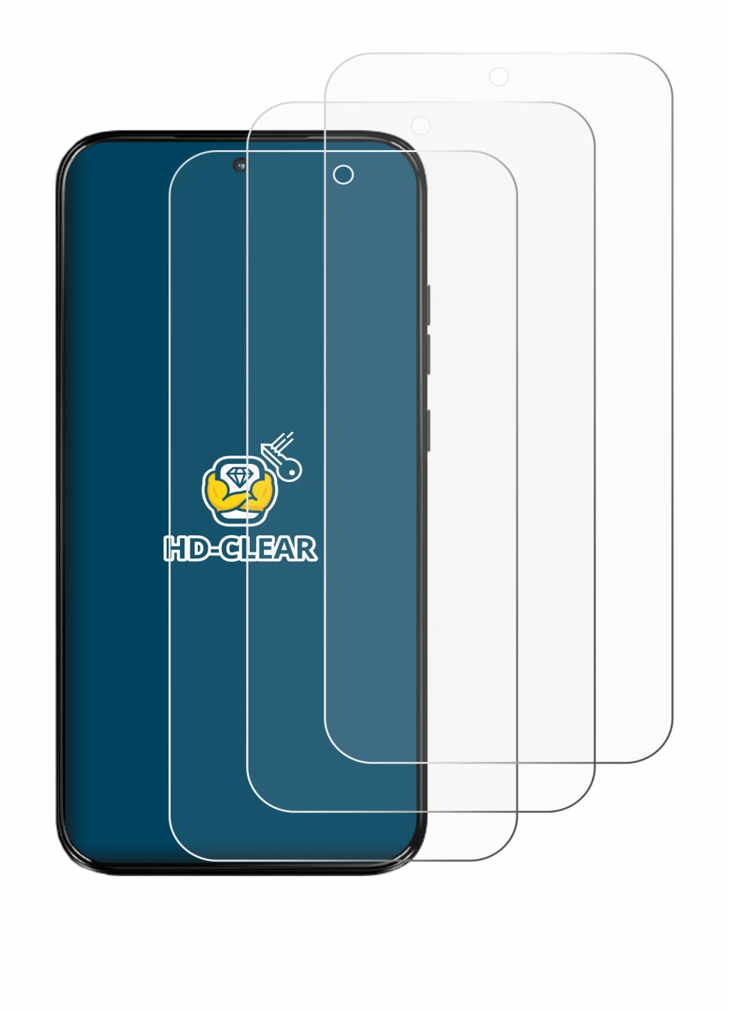 Abbildung des Geräts Motorola Moto G77 mit einer Vielzahl des Displayschutzes.