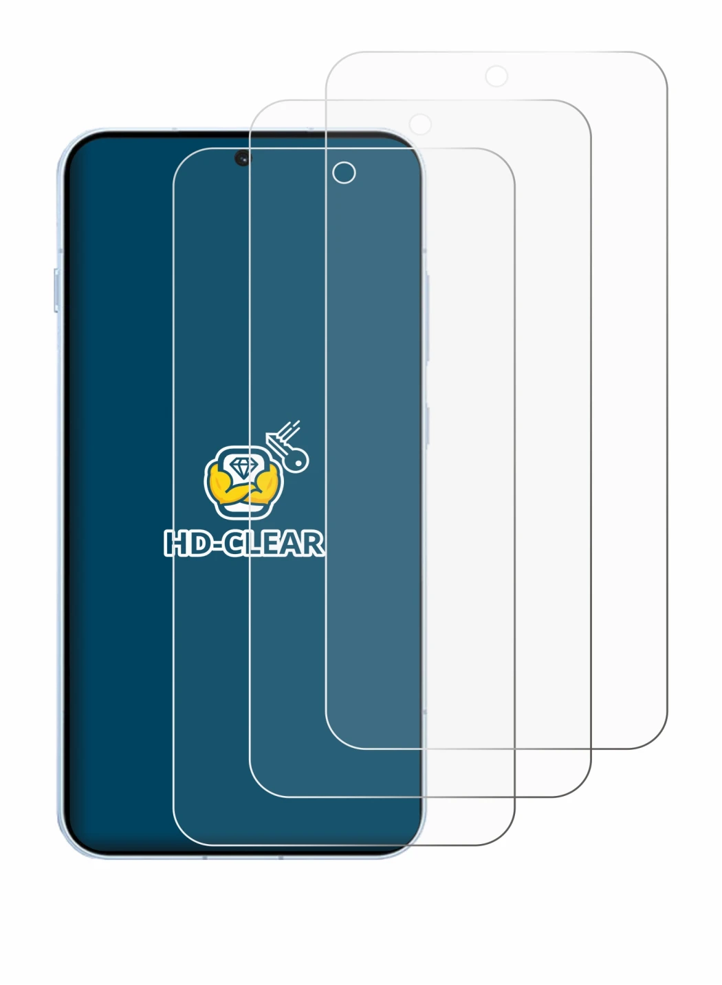 Abbildung des Geräts Oppo Find X8s 4G mit einer Vielzahl des Displayschutzes.