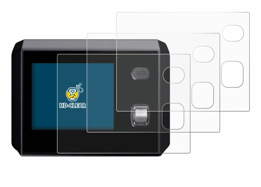 Abbildung des Geräts SkyRC MC5000 mit einer Vielzahl des Displayschutzes.