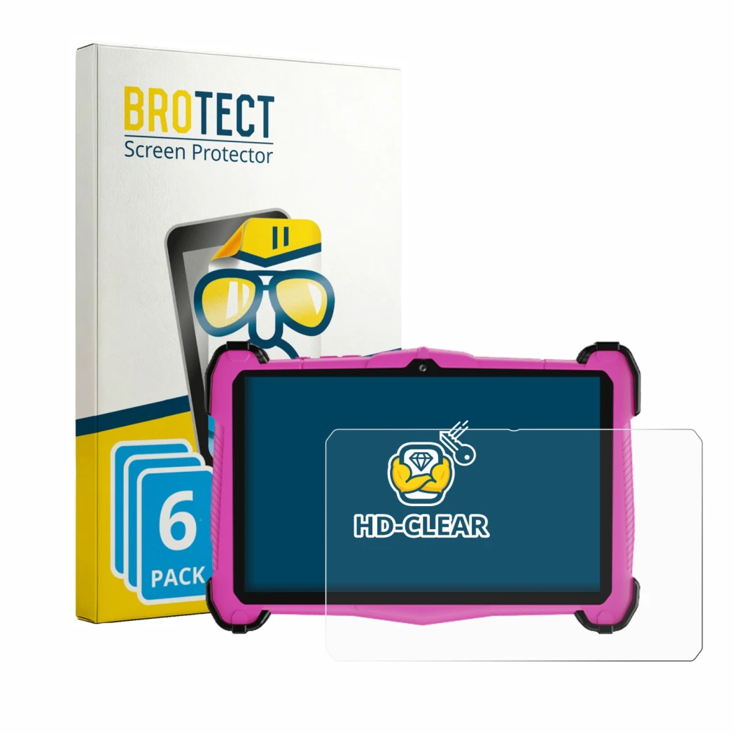 Vorderseite einer Produktverpackung mit dem Markenlogo BROTECT. Daneben ist das Gerät EagleSoar E_764_EEA-P mit dem zugehörige