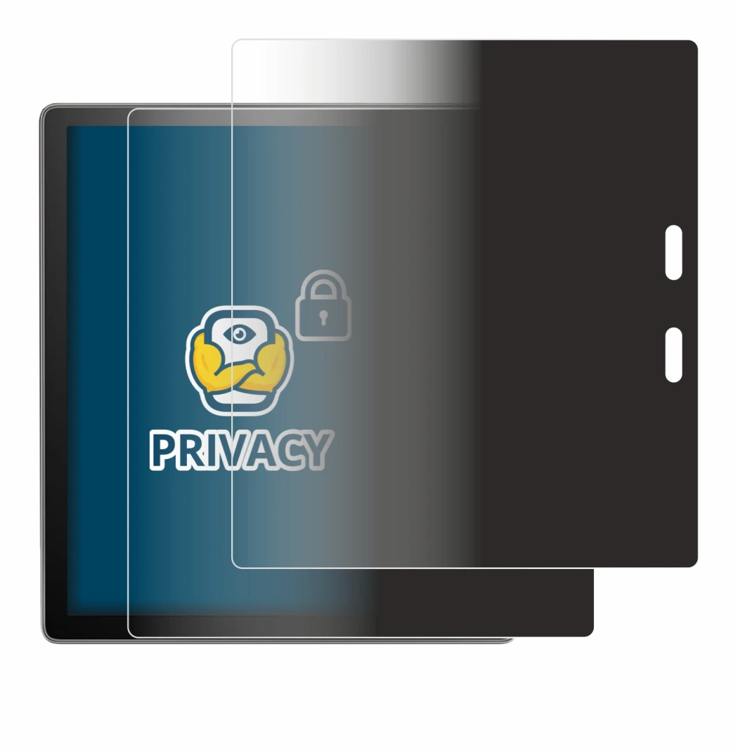 Abbildung des Geräts Amazon Kindle Oasis 2019 (10. Gen.) mit einer Vielzahl des Displayschutzes.