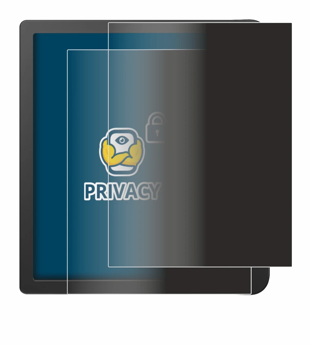 Abbildung des Geräts Tolino Vision 5 mit einer Vielzahl des Displayschutzes.