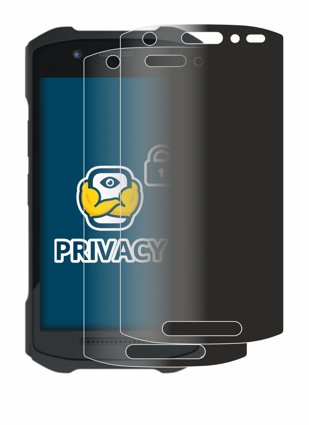 Abbildung des Geräts Zebra TC21 mit einer Vielzahl des Displayschutzes.