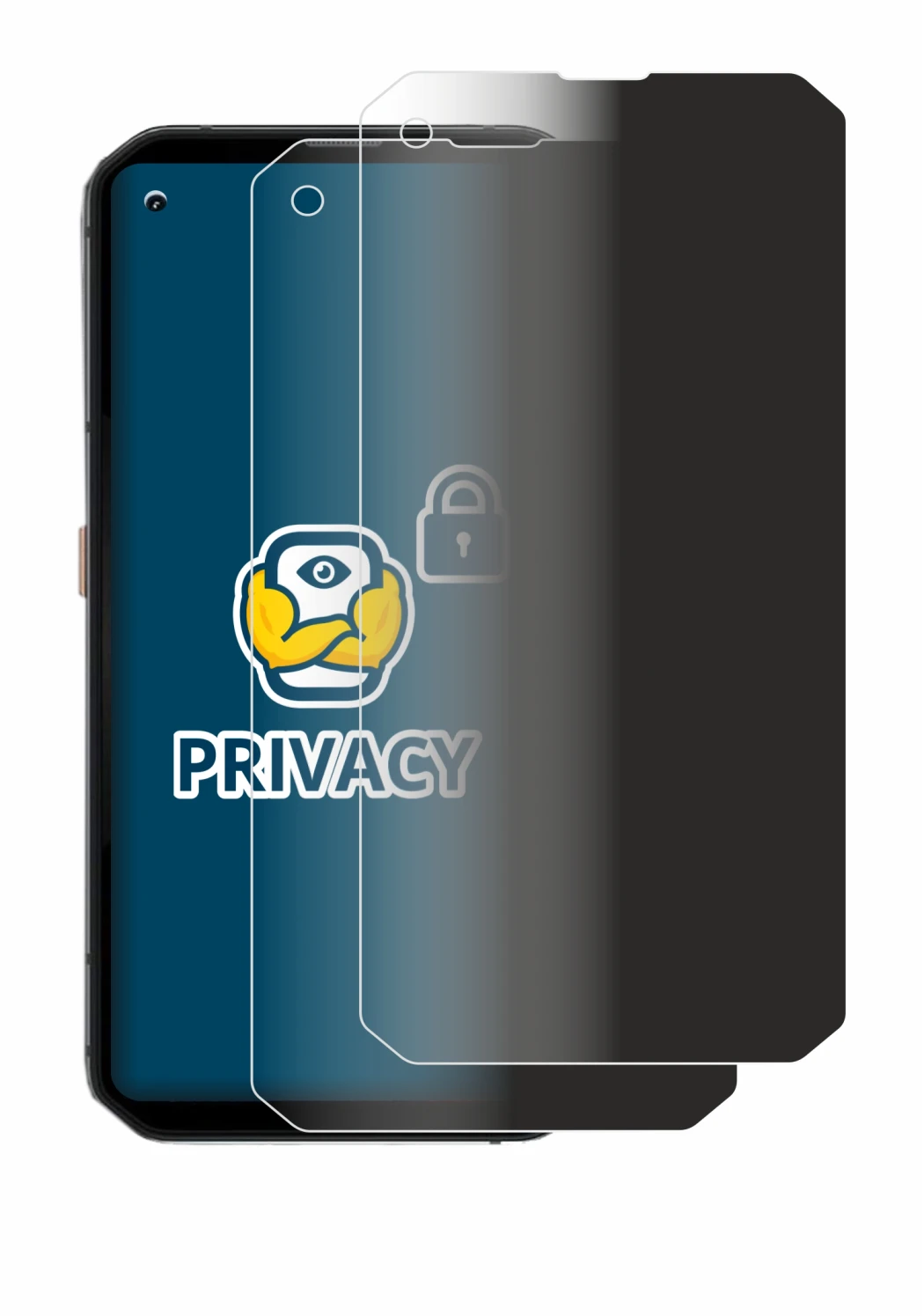 Abbildung des Geräts Blackview BL6000 Pro 5G mit einer Vielzahl des Displayschutzes.