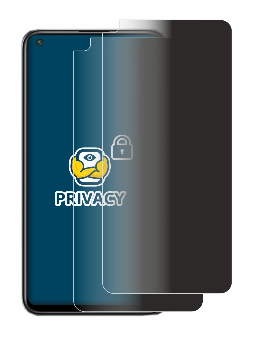 Abbildung des Geräts Xiaomi Redmi Note 9T 5G mit einer Vielzahl des Displayschutzes.