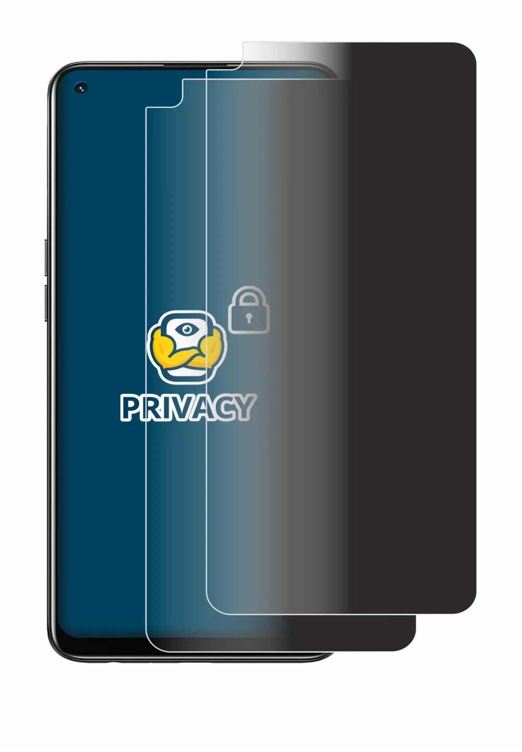 Abbildung des Geräts Oppo A94 5G mit einer Vielzahl des Displayschutzes.