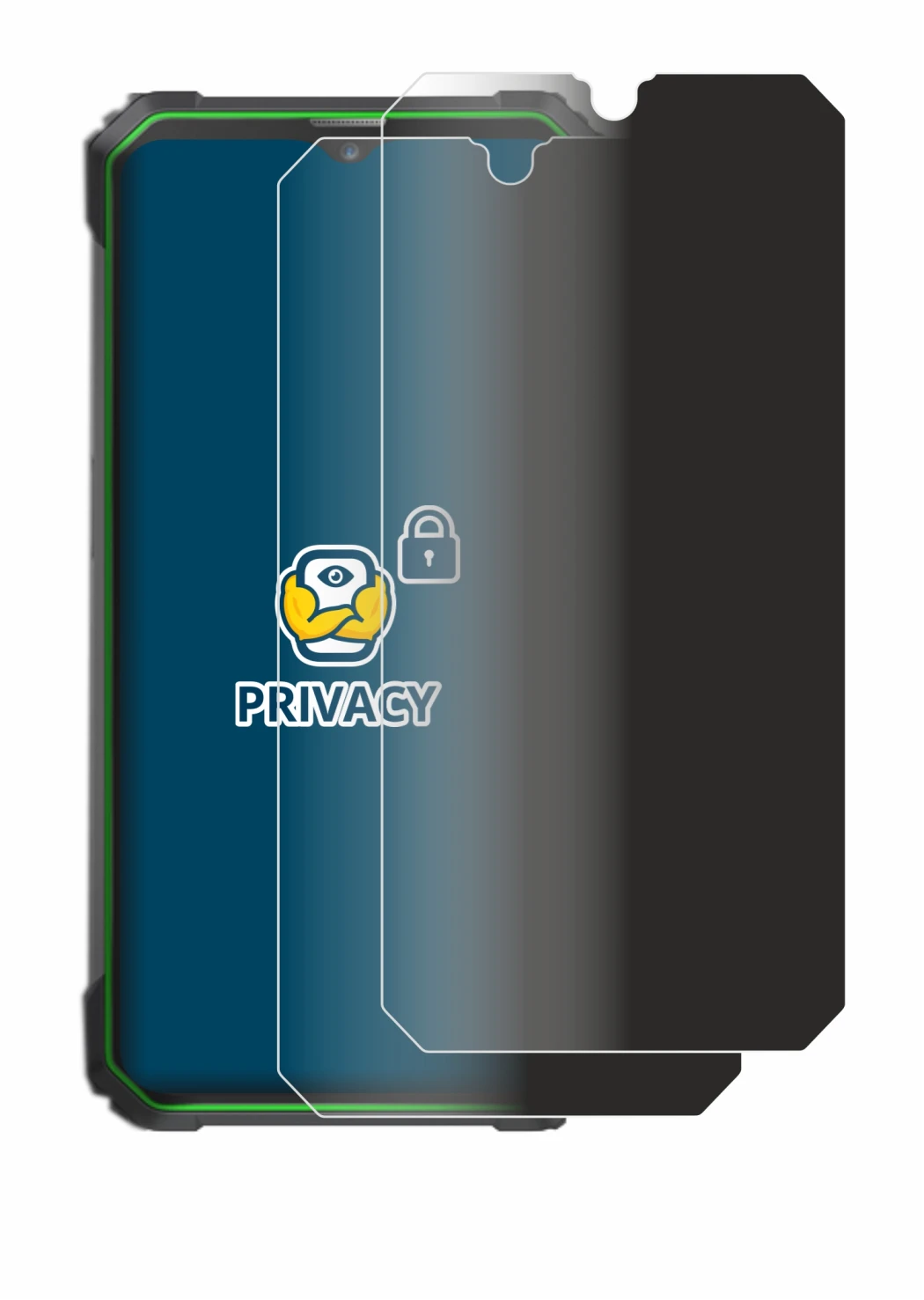 Abbildung des Geräts Blackview BL8800 PRO 5G mit einer Vielzahl des Displayschutzes.