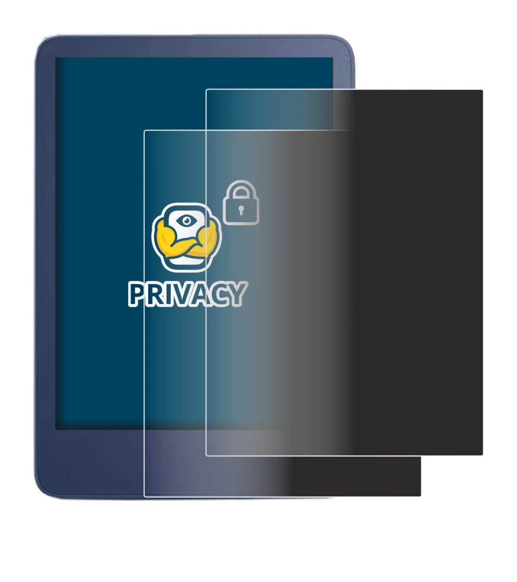 Abbildung des Geräts Amazon Kindle Reader 2022 mit einer Vielzahl des Displayschutzes.