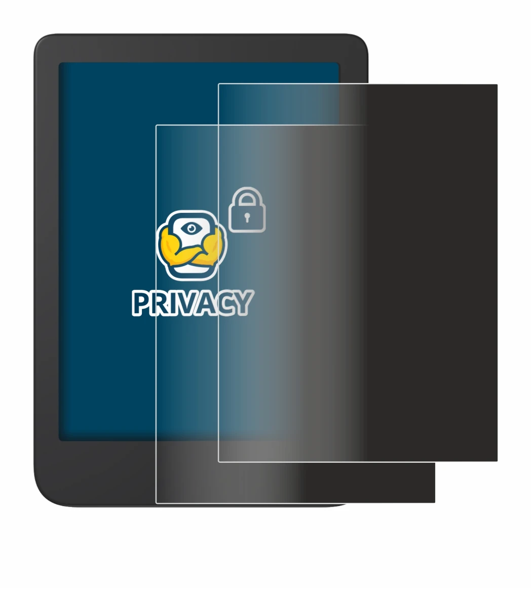 Abbildung des Geräts Tolino Shine 4 mit einer Vielzahl des Displayschutzes.