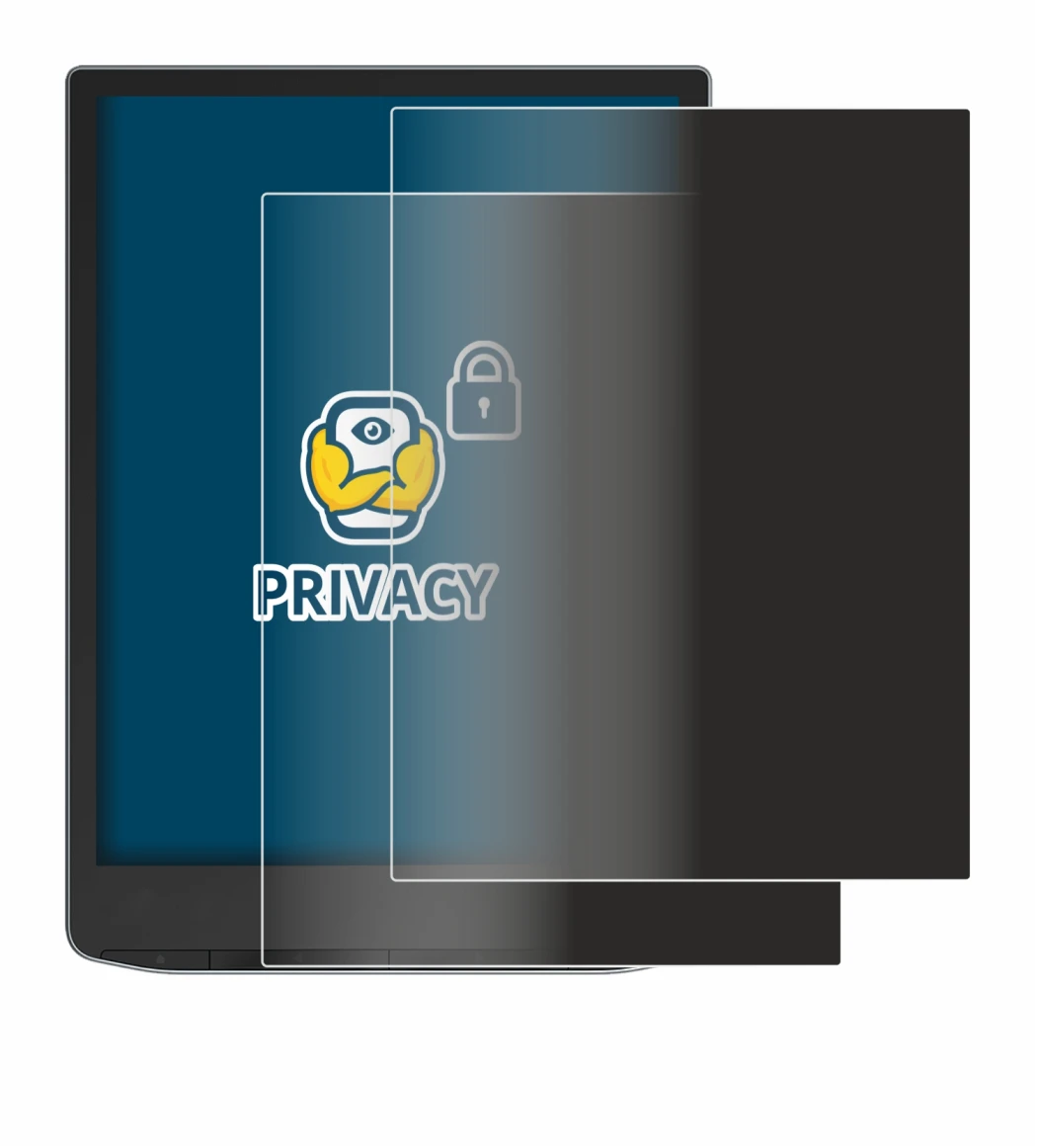 Abbildung des Geräts PocketBook InkPad Color 3 mit einer Vielzahl des Displayschutzes.