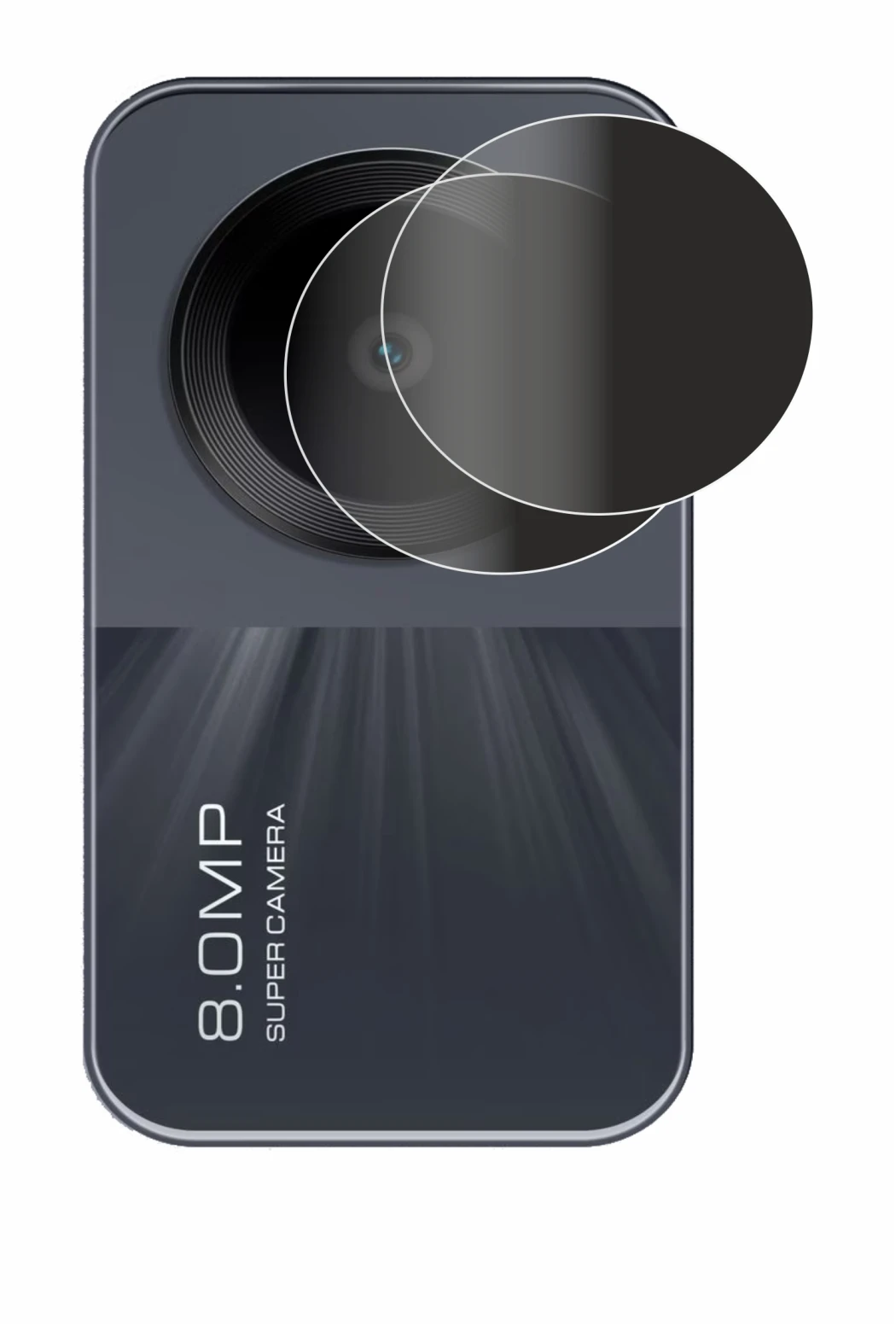 Abbildung des Geräts Xiaomi Redmi Pad SE (NUR Kamera) mit einer Vielzahl des Displayschutzes.