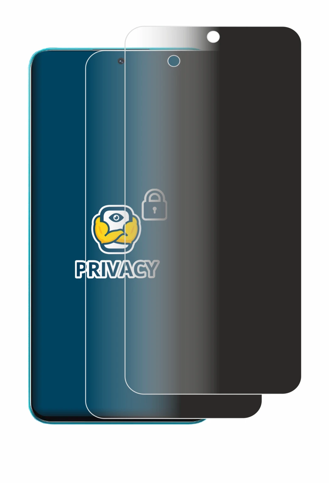 Abbildung des Geräts Honor X8A mit einer Vielzahl des Displayschutzes.