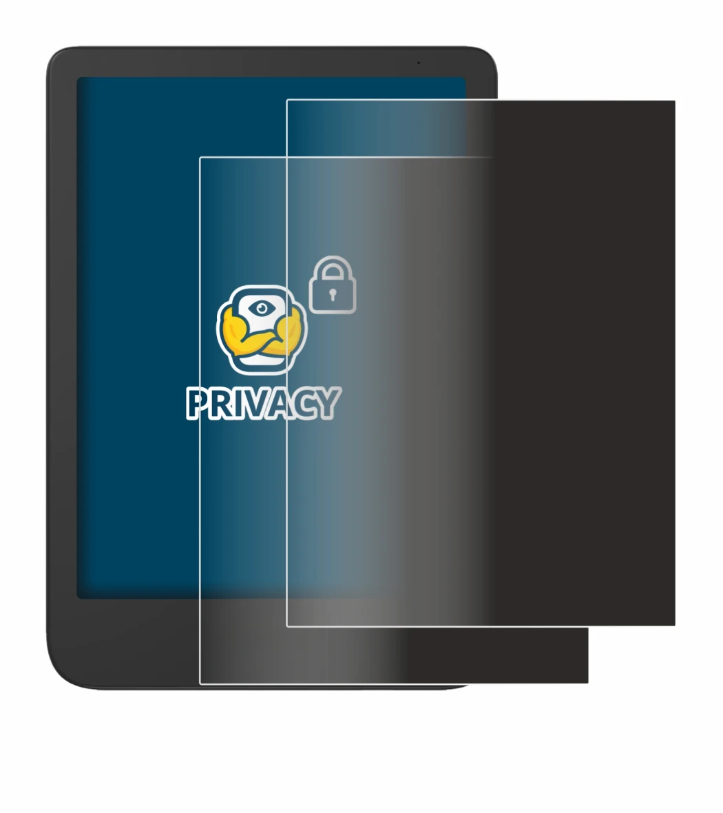 Abbildung des Geräts Tolino Shine 5 2024 mit einer Vielzahl des Displayschutzes.