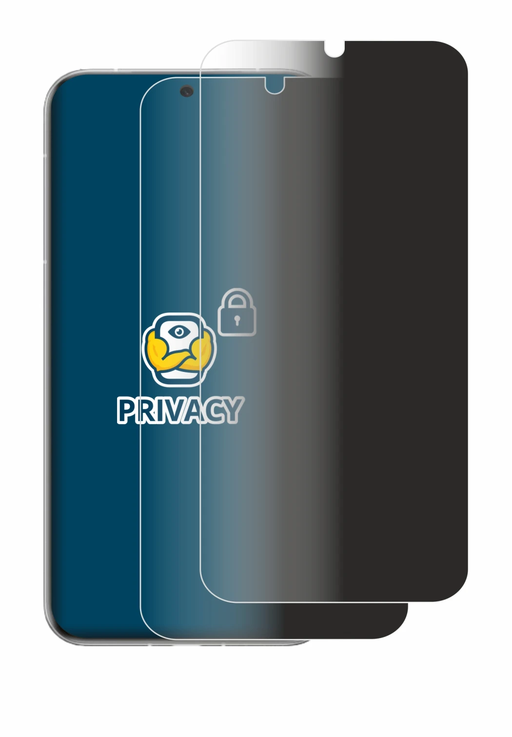 Abbildung des Geräts Huawei Pura 70 Ultra mit einer Vielzahl des Displayschutzes.