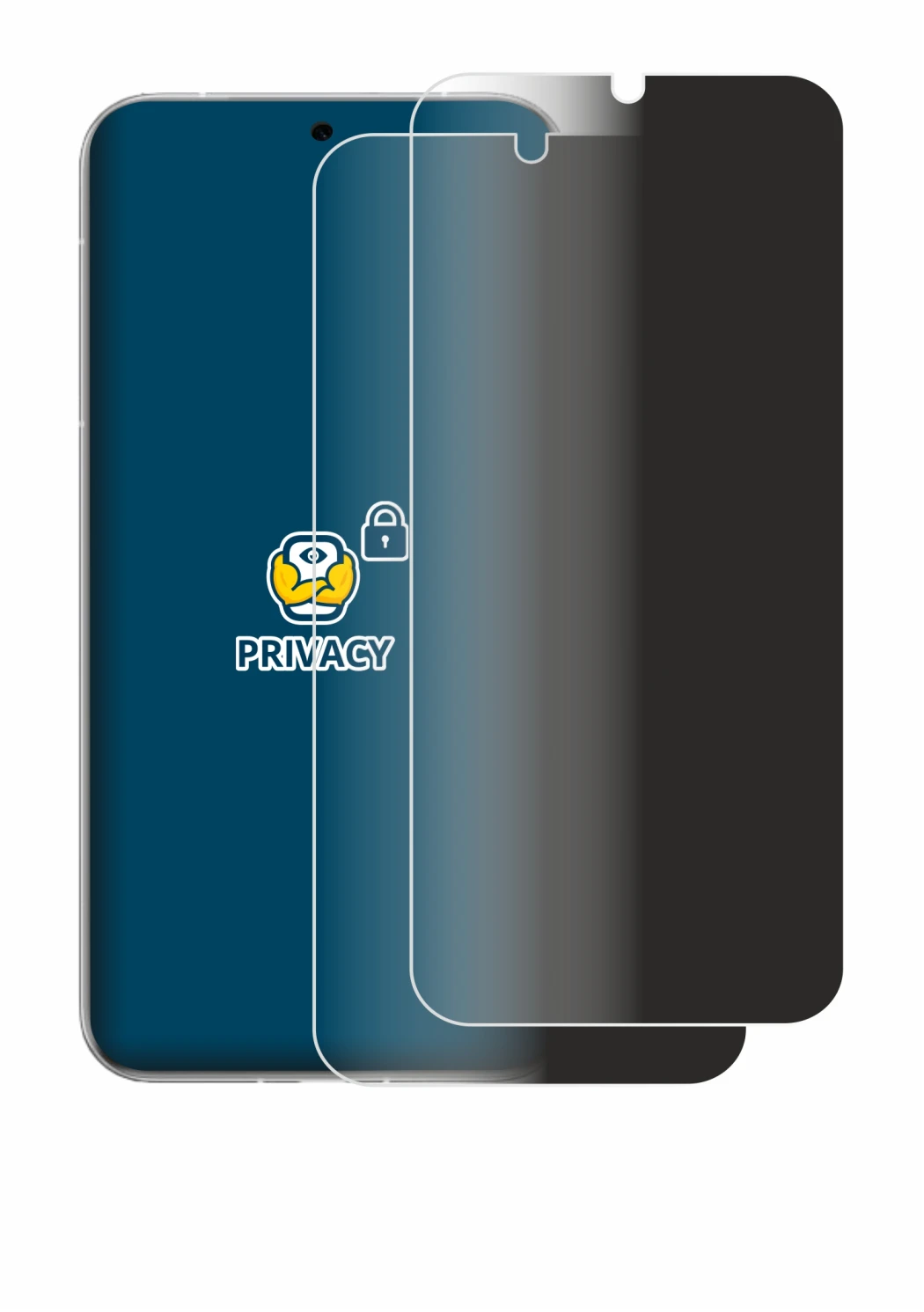 Abbildung des Geräts Huawei Pura 80 Ultra mit einer Vielzahl des Displayschutzes.