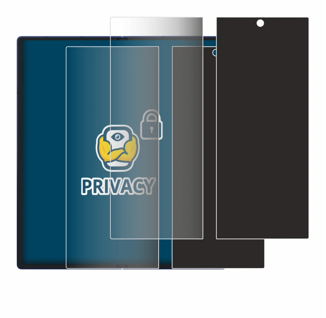 Abbildung des Geräts Samsung Galaxy Z Fold 7 (Inneres Display) mit einer Vielzahl des Displayschutzes.