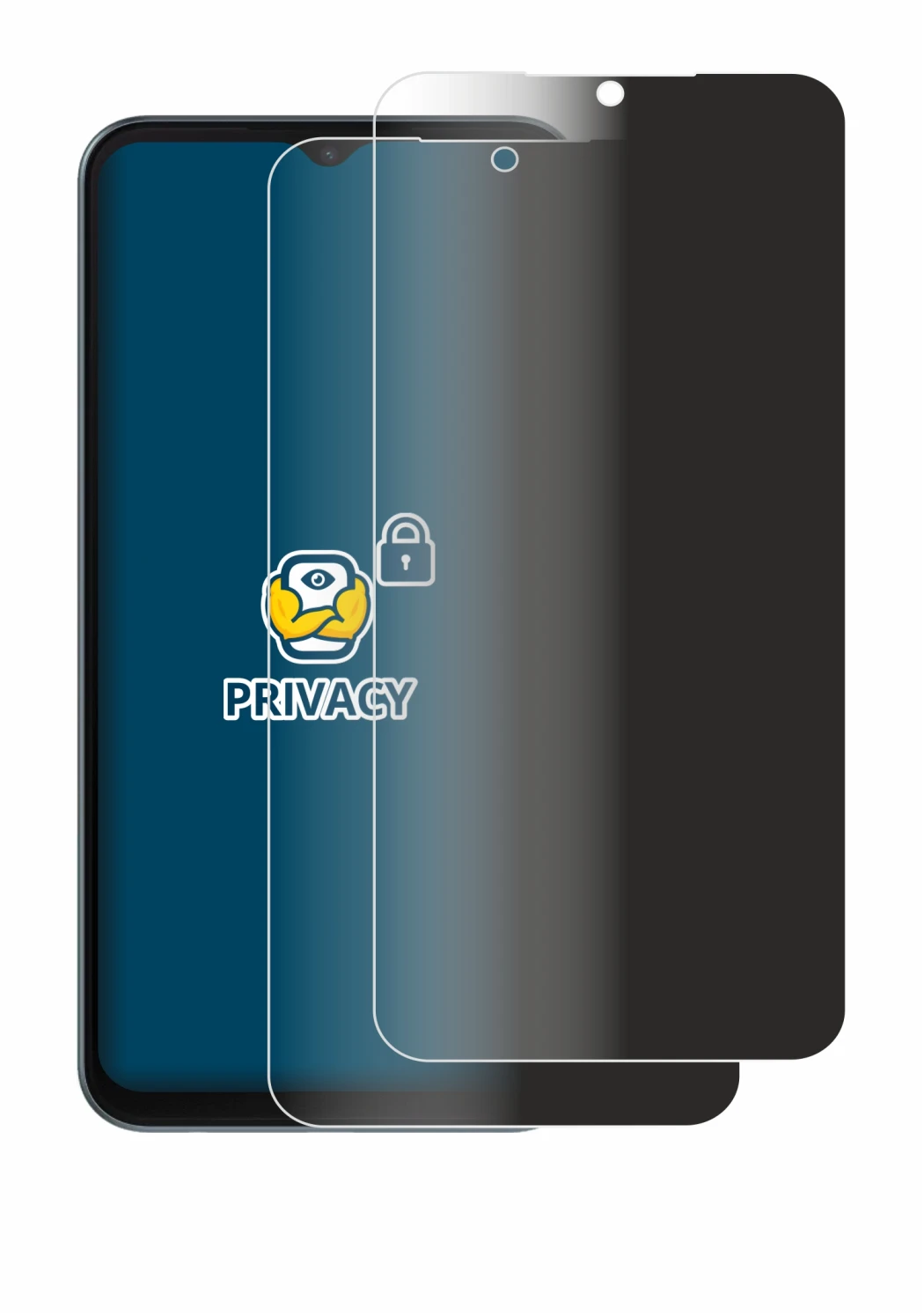 Abbildung des Geräts Telekom T Phone 3 mit einer Vielzahl des Displayschutzes.