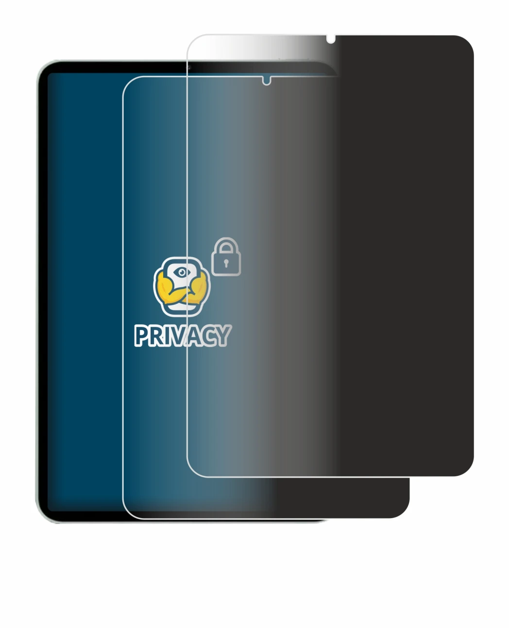 Abbildung des Geräts Xiaomi Pad Mini mit einer Vielzahl des Displayschutzes.