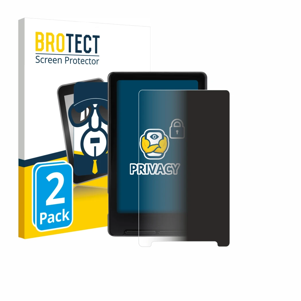 Vorderseite einer Produktverpackung mit dem Markenlogo BROTECT. Daneben ist das Gerät Xteink X4 mit dem zugehörigen Displaysch