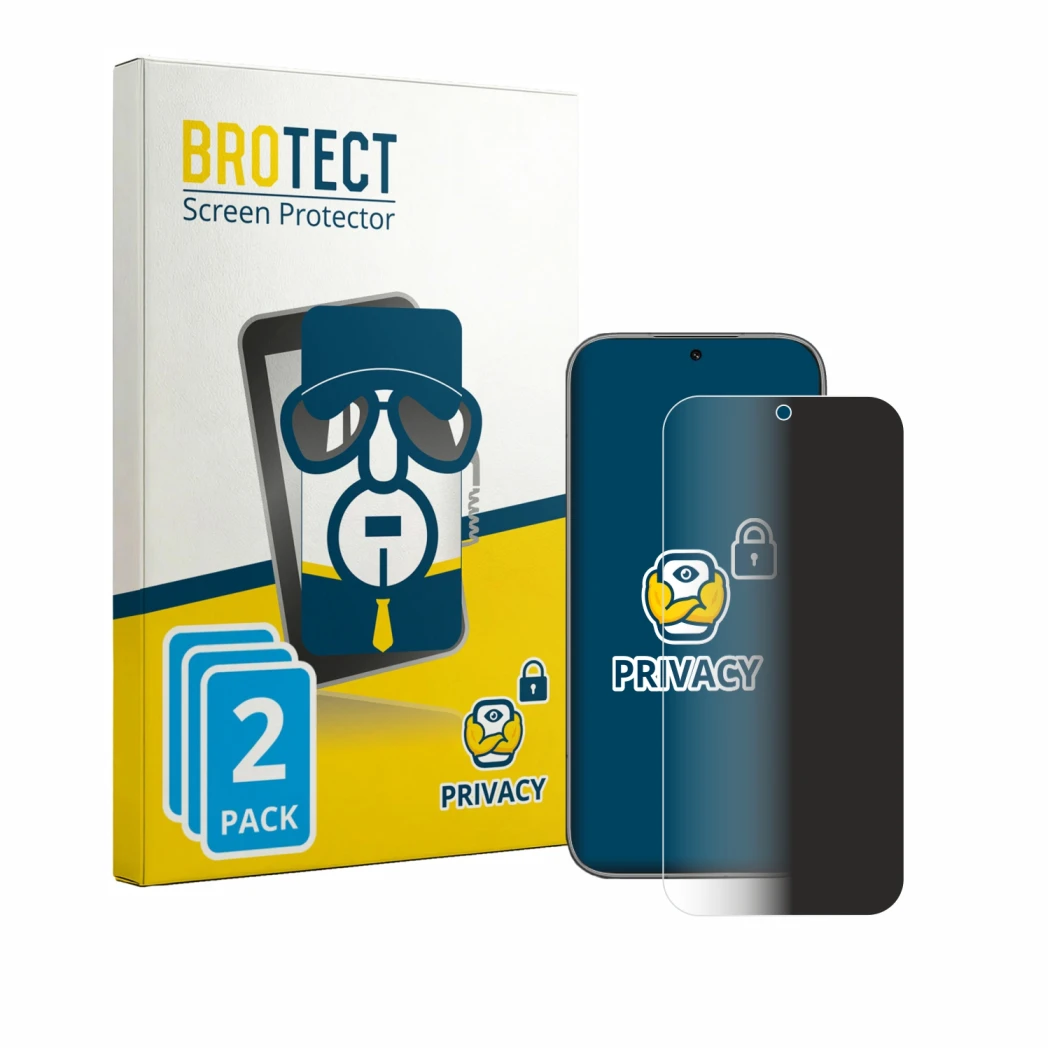Vorderseite einer Produktverpackung mit dem Markenlogo BROTECT. Daneben ist das Gerät Honor 600 mit dem zugehörigen Displaysch