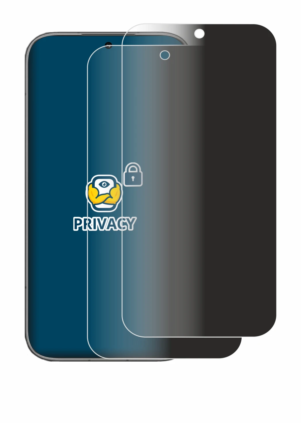 Abbildung des Geräts Honor 600 mit einer Vielzahl des Displayschutzes.