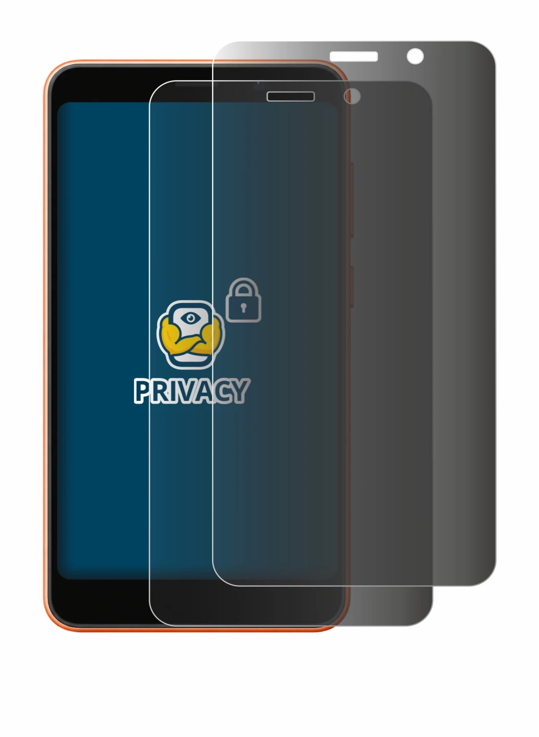 Abbildung des Geräts Ulefone Note 22 mit einer Vielzahl des Displayschutzes.