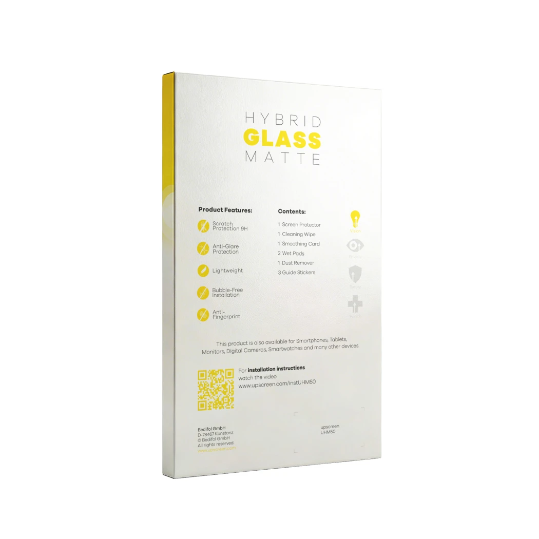 Rückseite einer Produktverpackung mit dem Markenlogo upscreen